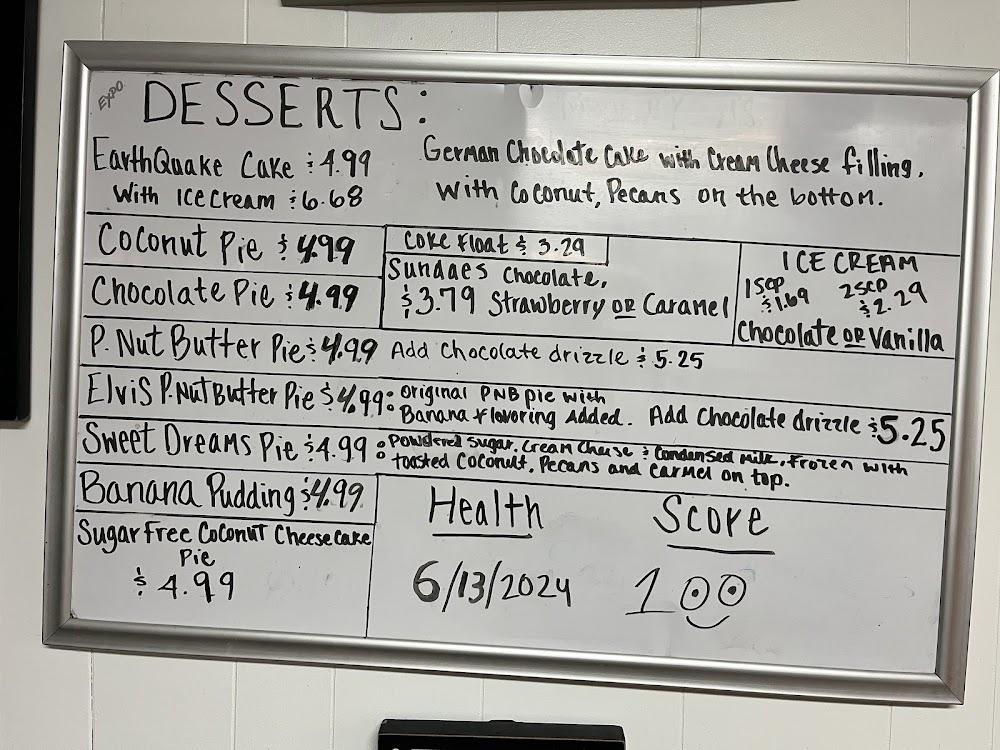 Becky's Grocery and Grill Menu